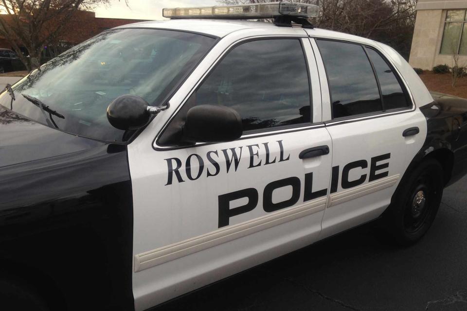 <p>Getty</p> Roswell Police vehicle photographed in 2015